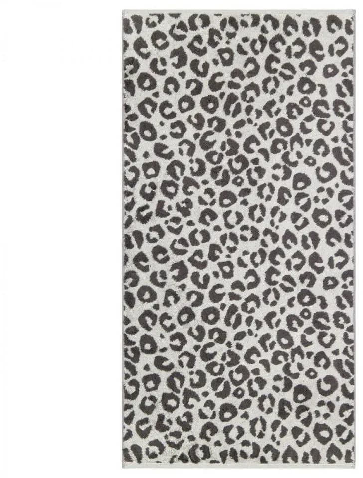 Two-Tone Leo Handtuch 50 x 100 cm grau