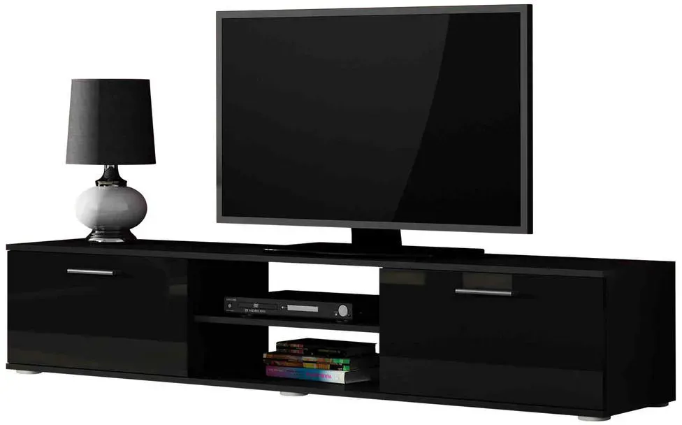 Soho S3 TV-Lowboard 180 cm Schwarz Kunststoff