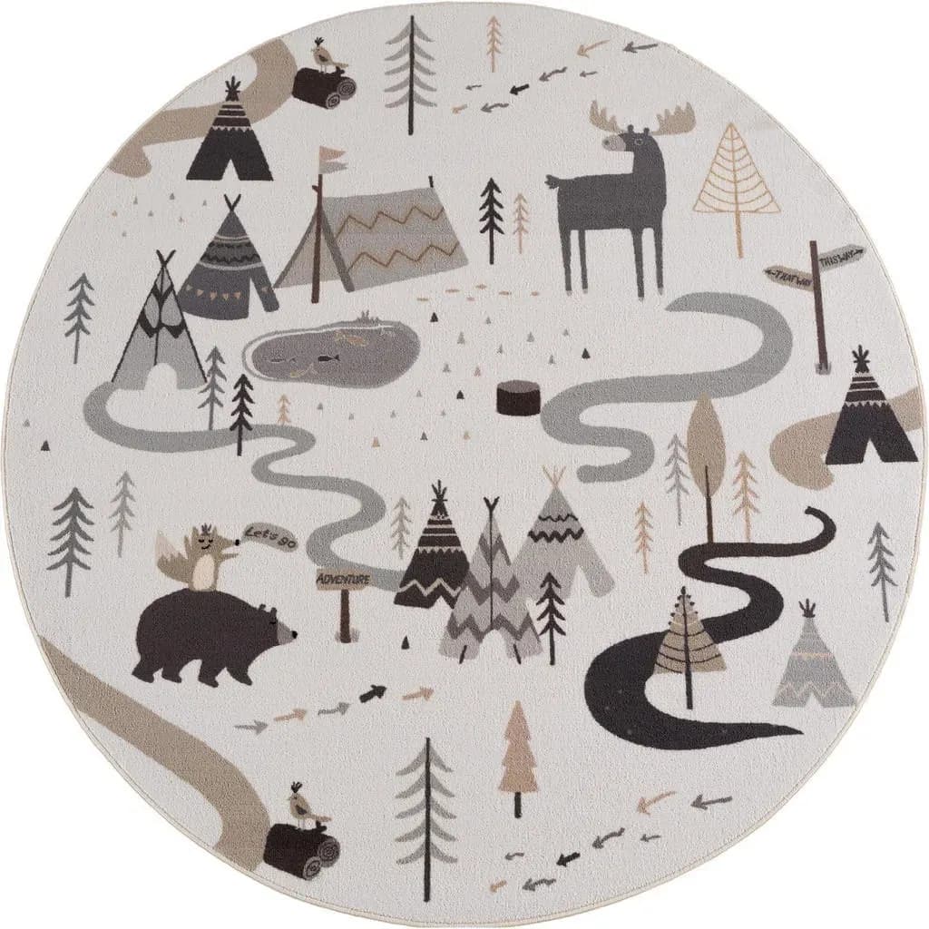 TINO Kinderteppich 200 x 200 cm Beige