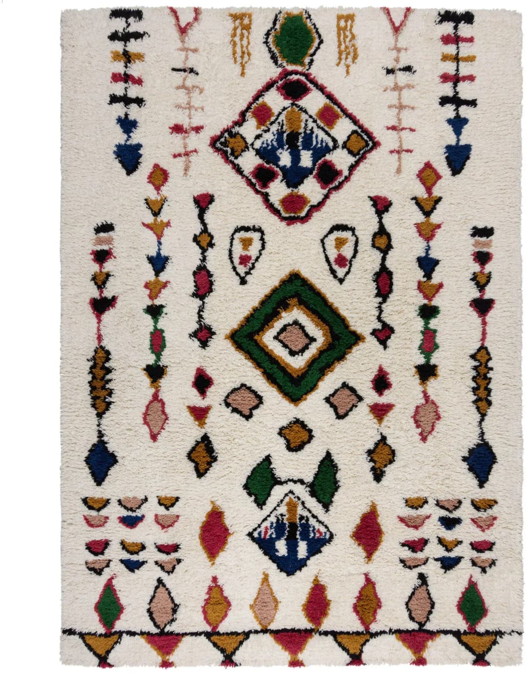 Berber Wollteppich 160 x 230 cm Mehrfarbig