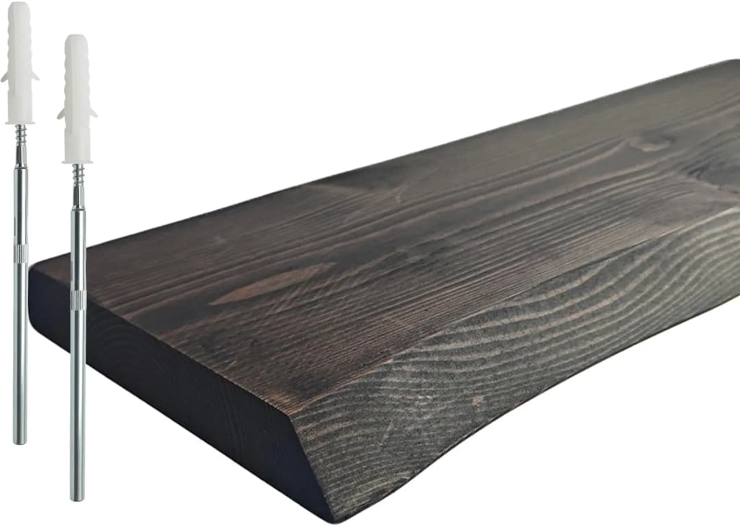 Wandregal 60 x 3 x 22 cm Schwarz