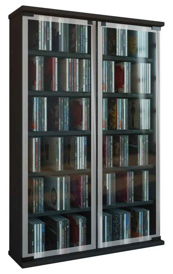 Standregal 60 x 18 x 92 cm Schwarz