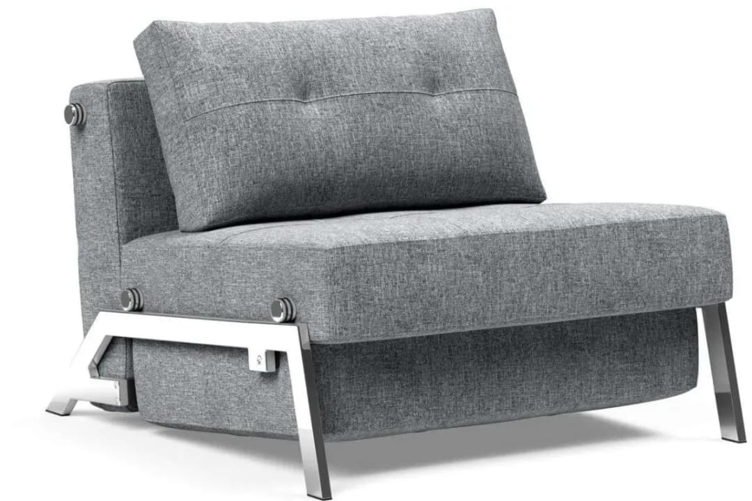 Schlafsessel Cubed Polyester 95 x 79 x 103 cm Grau mit Kissen