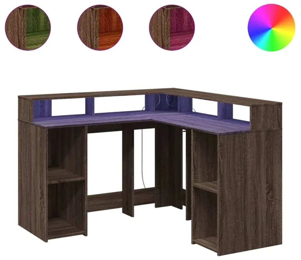 Schreibtisch Gaming-Tisch Eiche