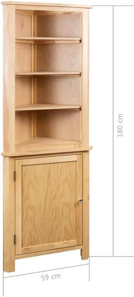 Eckschrank 59 x 36 x 180 cm Braun