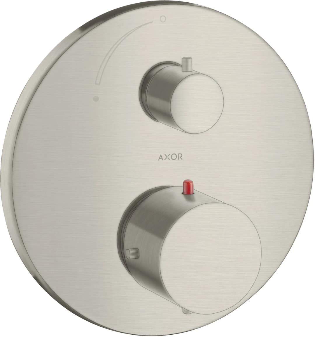 Axor Starck Thermostat Unterputz mit Absperrventil Edelstahl Optic 10700800