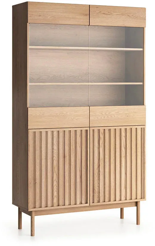 Geschirrschrank 106 x 183,1 x 36,8 Braun