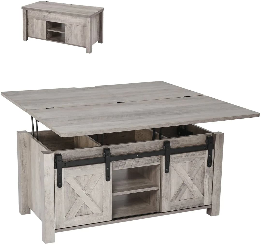 Lift Top Couchtisch Eiche 100 x 0 x 0 cm