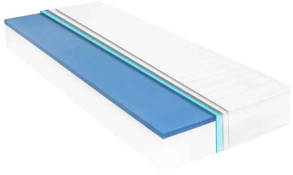 Matratze 100 x 200 cm Viskoelastischer Memory-Schaum 18 cm