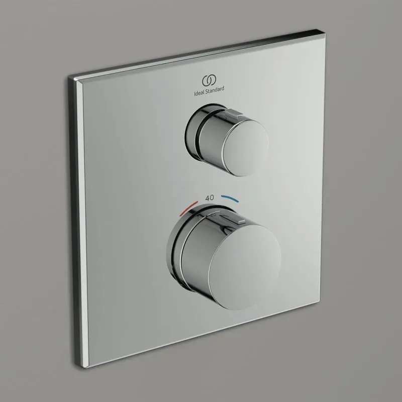 Ceratherm Navigo Unterputz-Duscharmatur mit Thermostat eckig für 1 Verbraucher Chrom A8580AA