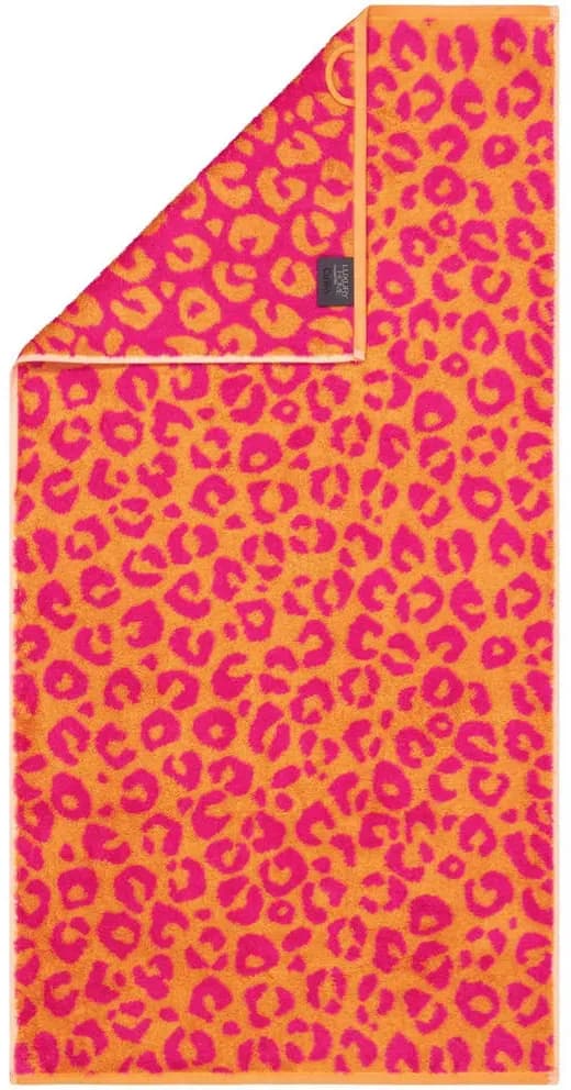 Two-Tone Leo Handtuch 50 x 100 cm pink