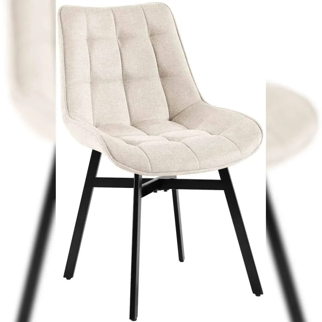 Esszimmerstuhl Colby creme Stoff