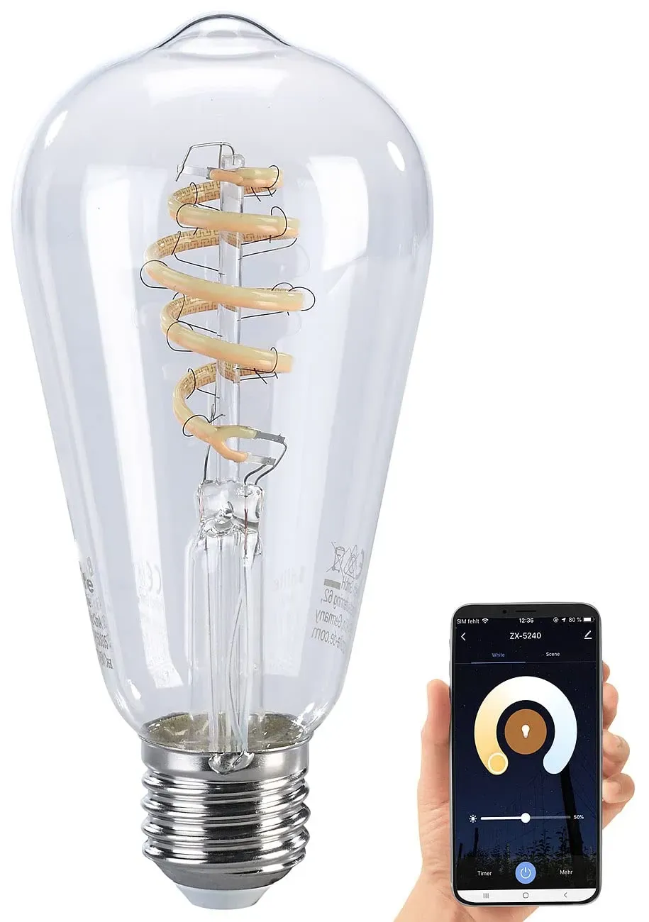 LED-Filament-Lampe E27 4,5 W CCT 2 St.