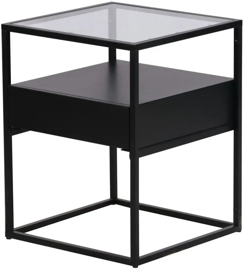 Vissenbjerg Schwarz Metall 40 x 40 x 10 cm