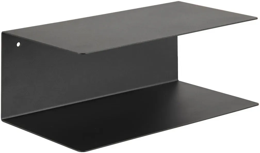 Wandregal 35 x 14 x 20 cm Schwarz