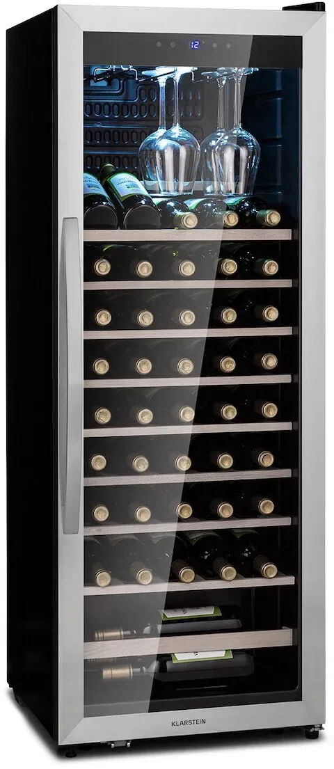 Vinamour 46 Uno Weinkühlschrank 1 Zonen 155 L/46 Fl. 4-18 °C Edelstahl