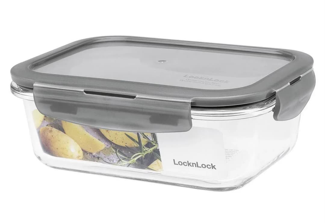 Teedose eckig transparent 17,5 x 13 x 6,4 cm 0,63 l
