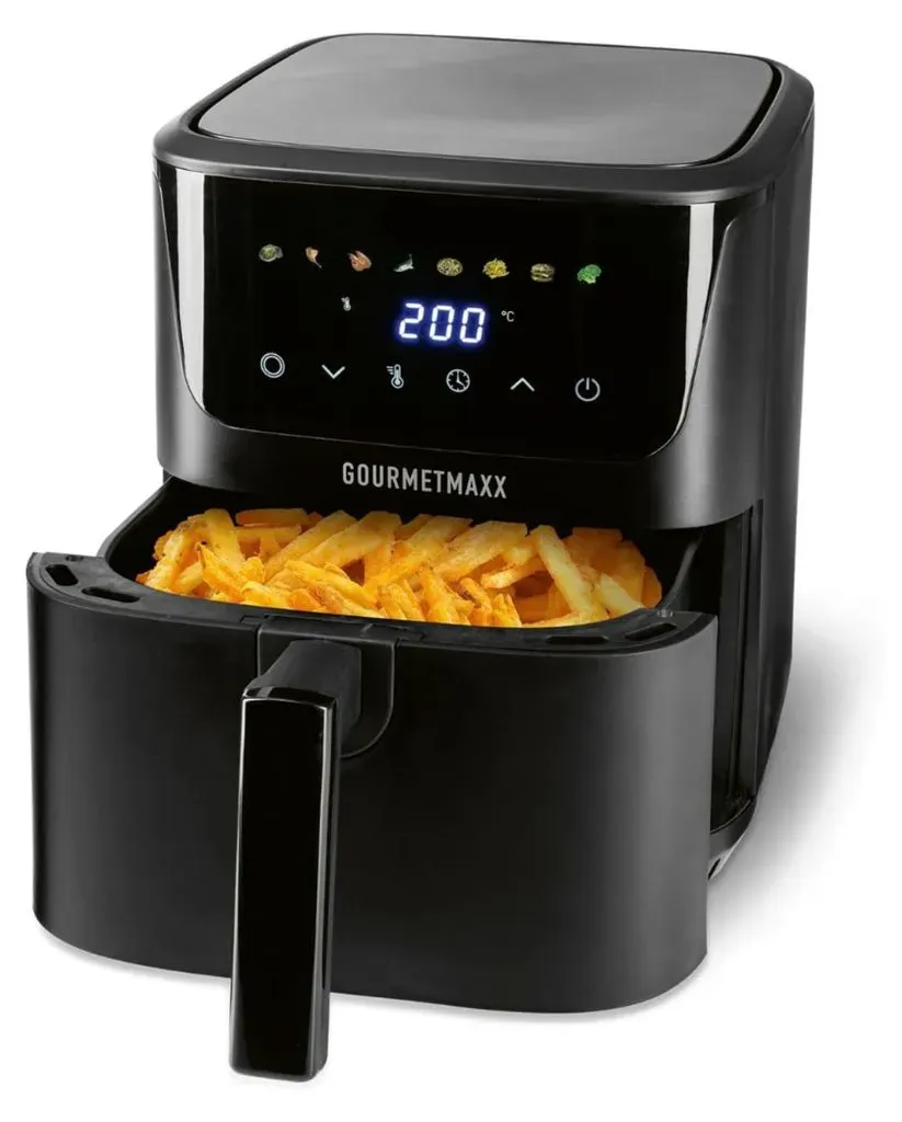 Heißluftfritteuse 6,5 L schwarz