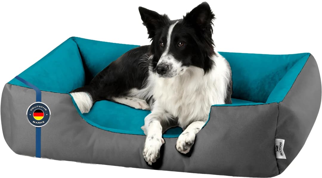 Hundekissen LUPI 100 x 65 cm blau/grau