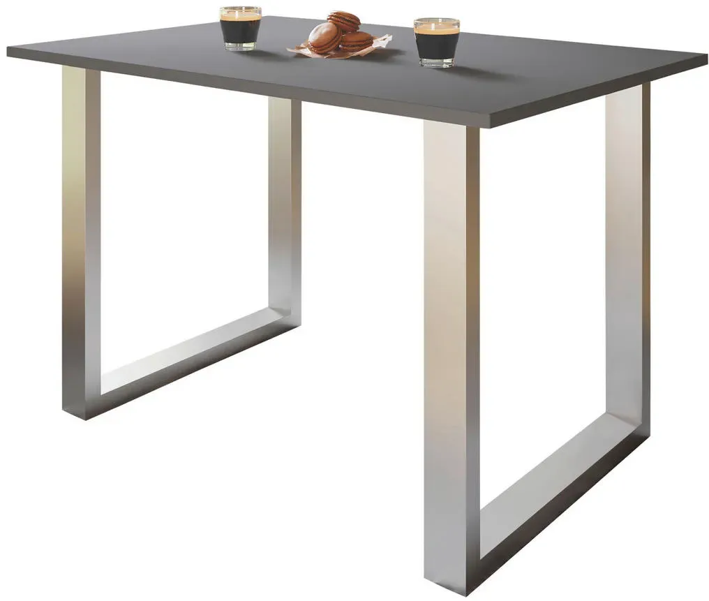 Schreibtisch Lona Schwarz / Silber