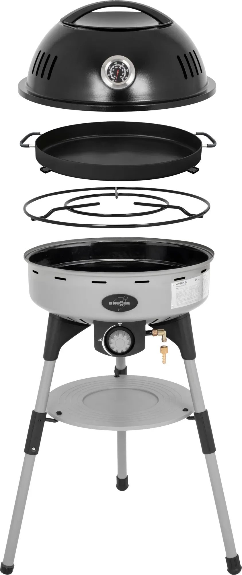 BBQruiser HT Roundpan schwarz