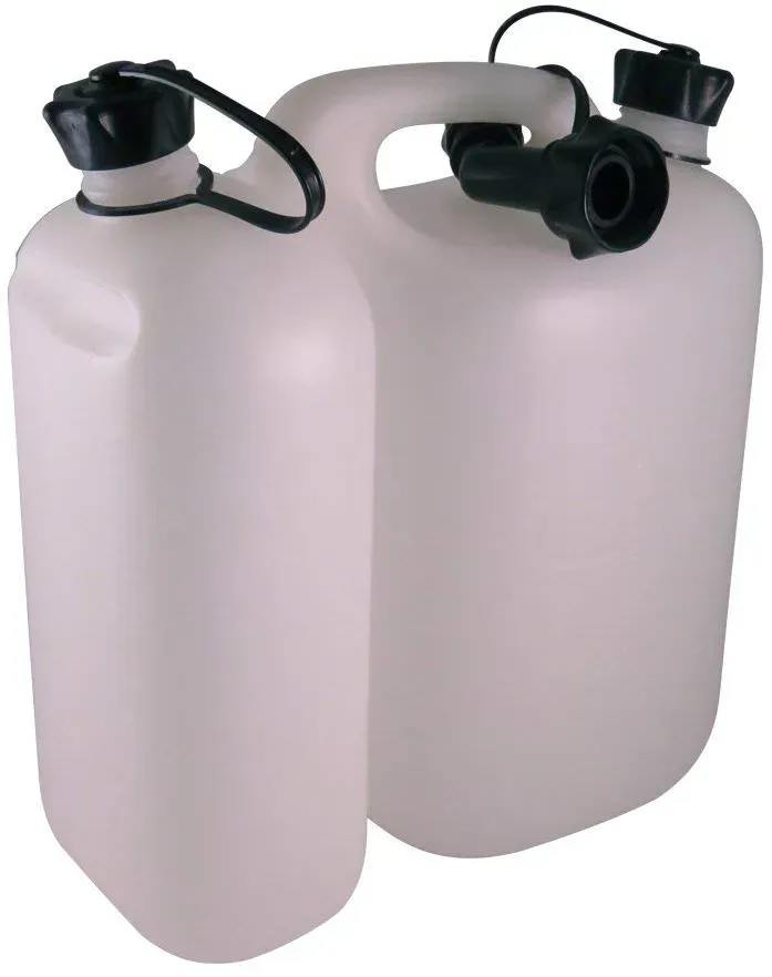 Kombikanister 5 l Kraftstoff 3 l Kettenöl transparent