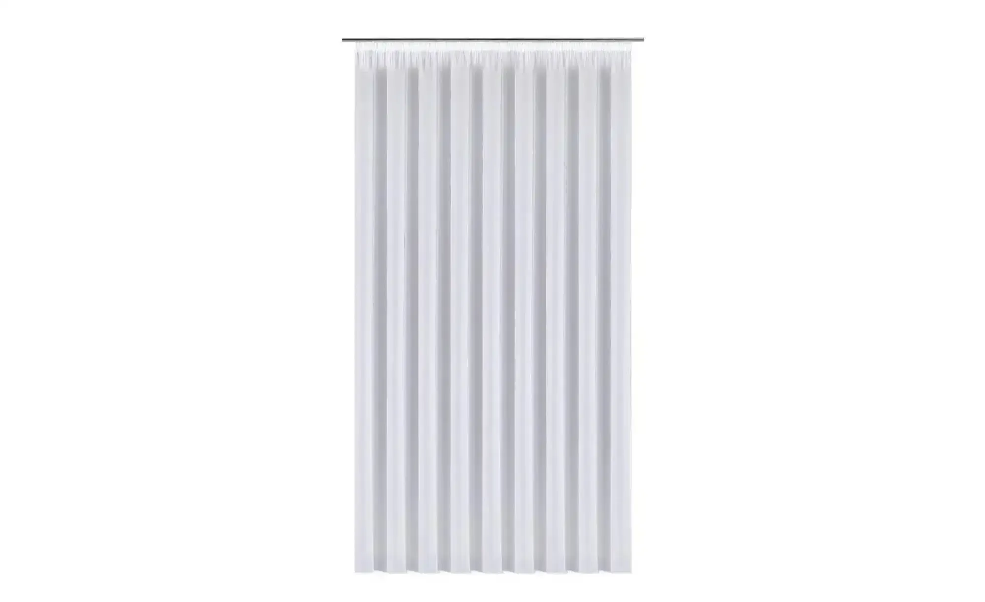 Schiebegardine Kräuselband 160 x 160 cm Weiß