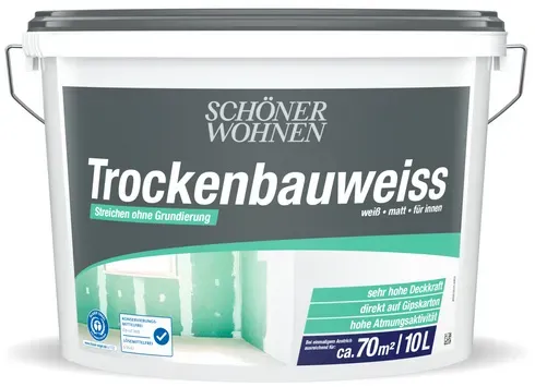 Trockenbauweiss weiß matt 10 l