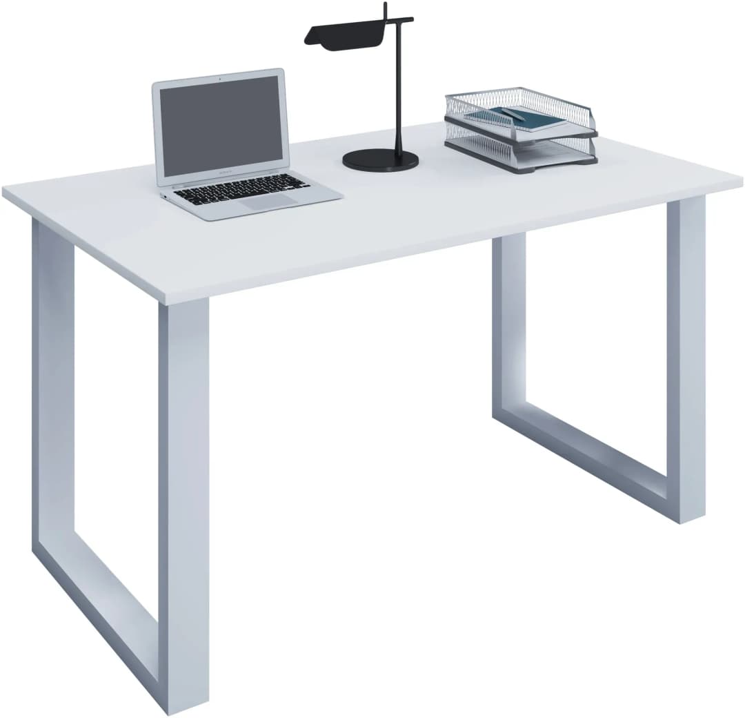 Schreibtisch Lona U 110 x 80 cm weiß/weiß