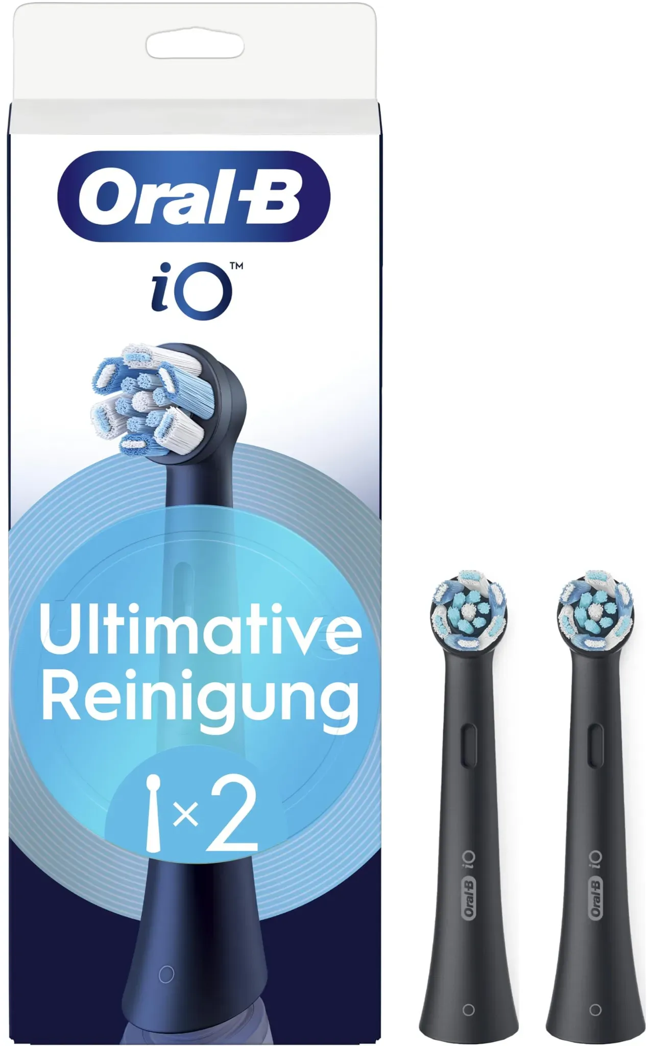 iO Ultimative Reinigung Aufsteckbürste schwarz 2 St.