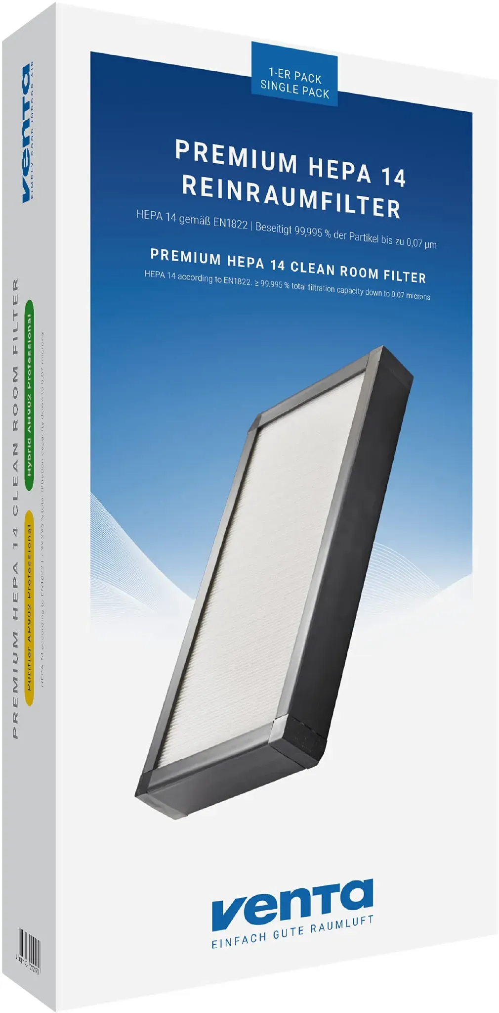 H14 Reinraumfilter Weiß