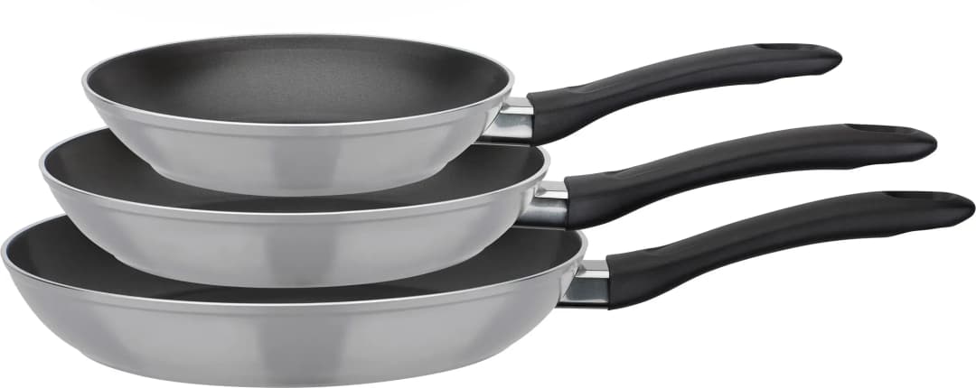 Nova Pfannen-Set 3-tlg. 20 cm + 24 cm + 28 cm grau