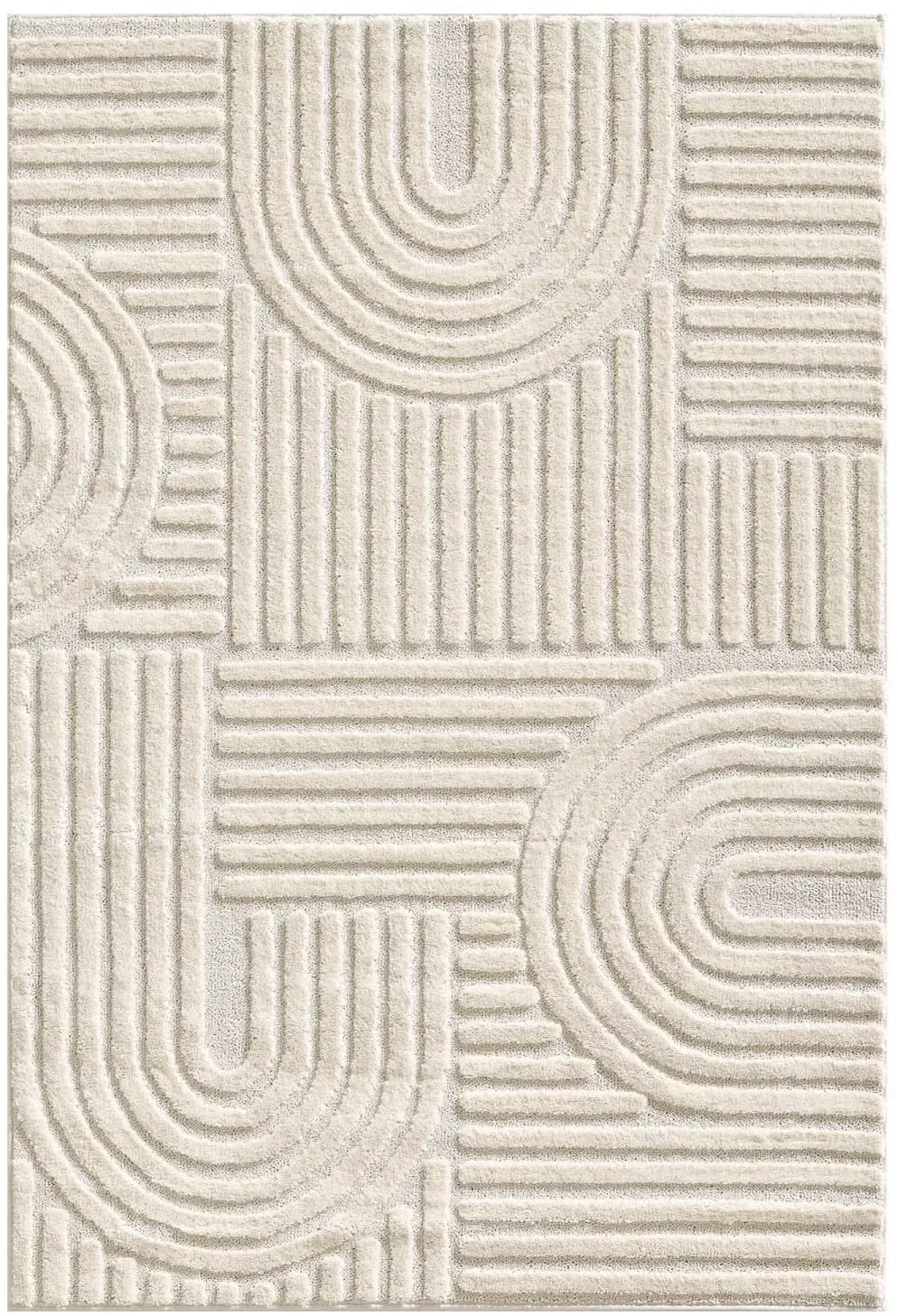 ART 1121 Hochflorteppich 60 x 110 cm Creme