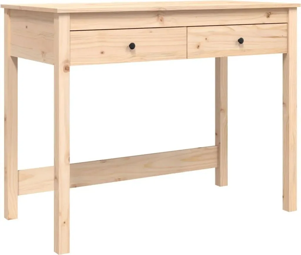 Schreibtisch Kiefer massiv / Braun