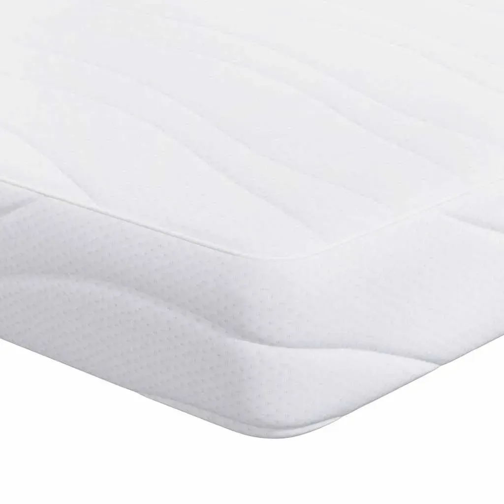 Schaummatratze 90 x 190 cm H2 Polyester/Wolle