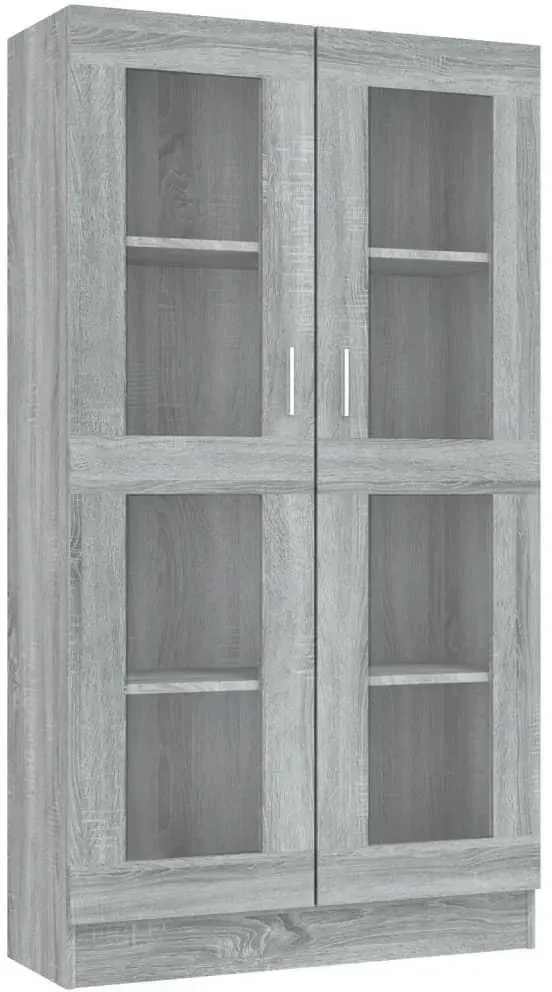 Vitrinenschrank 82,5 x 30,5 x 150 cm Grau