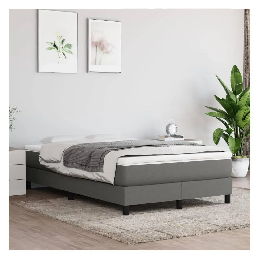 Boxspringbettgestell 120 x 200 cm Dunkelgrau