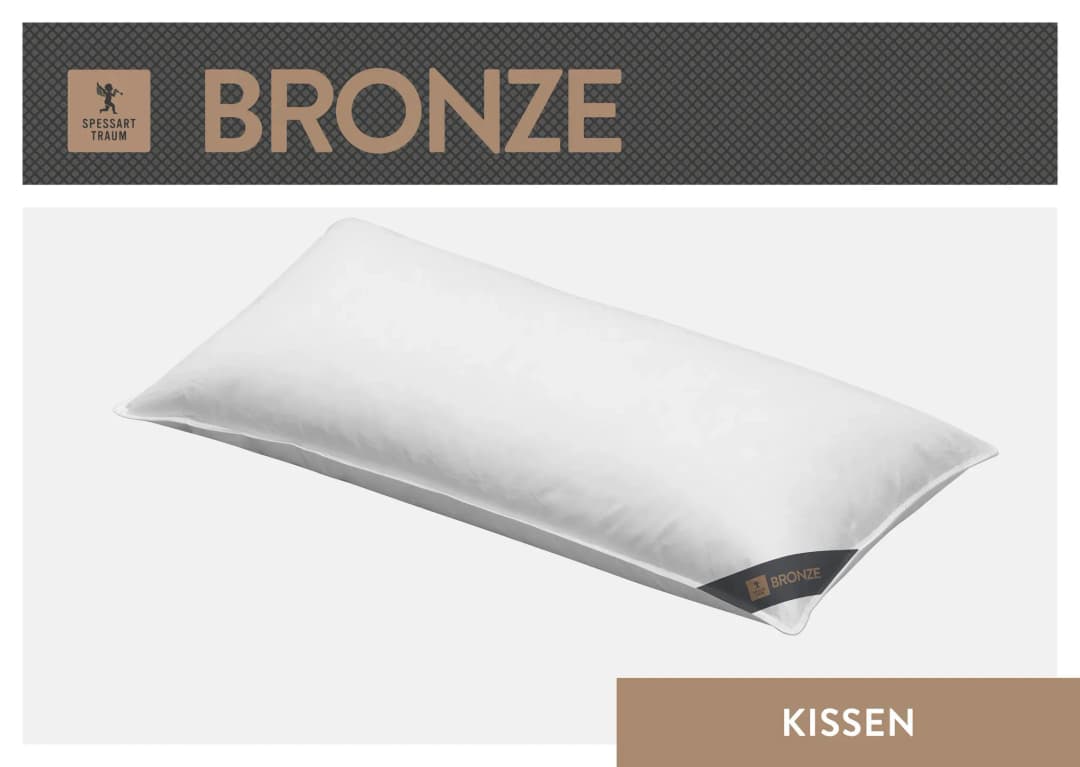 3-Kammer-Kopfkissen 40 x 80 cm Weiß