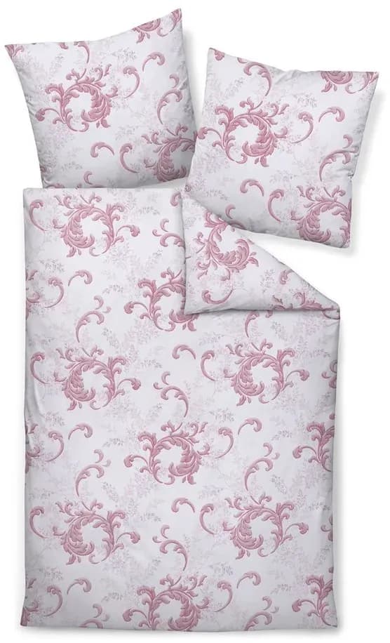 Chinchilla S unifarben Flanell Rosa 135 x 200 cm + 80 x 80 cm