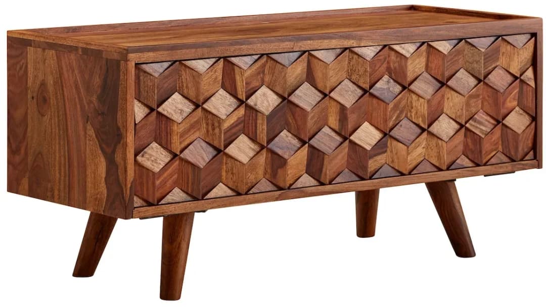 Lowboard 92x44x35 cm Braun Holz
