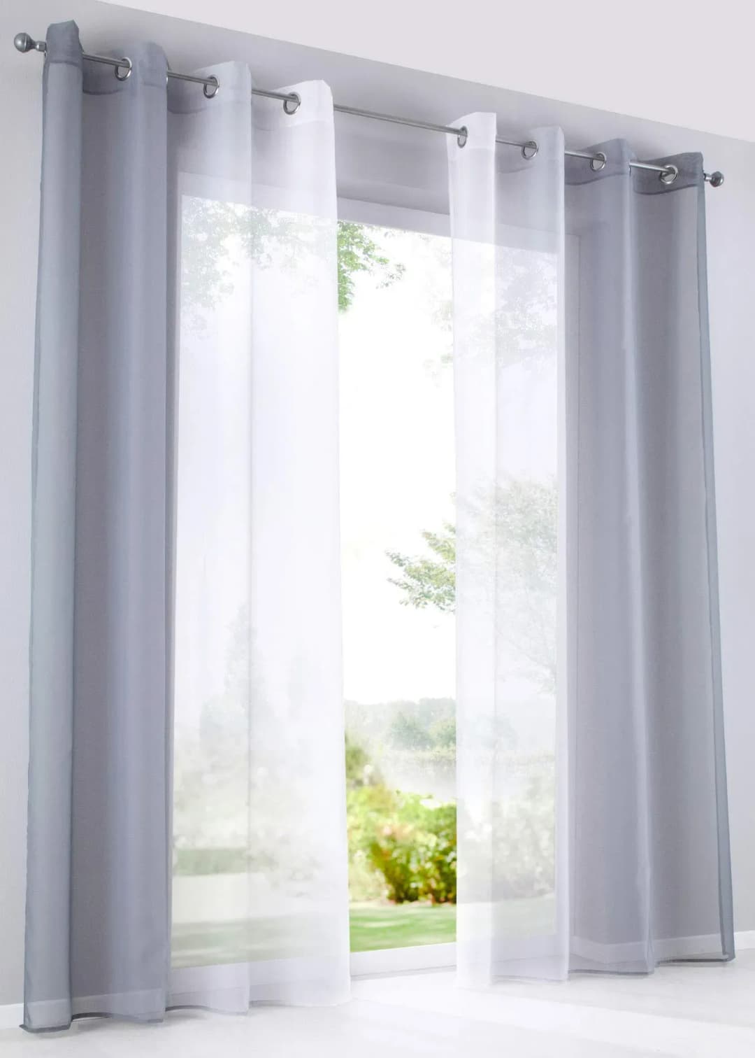 Modena Ösen 140 x 225 cm Grau 2 St.