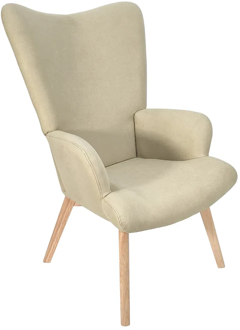 Ohrensessel OLAV Polyester 64 x 96 x 70 cm Beige