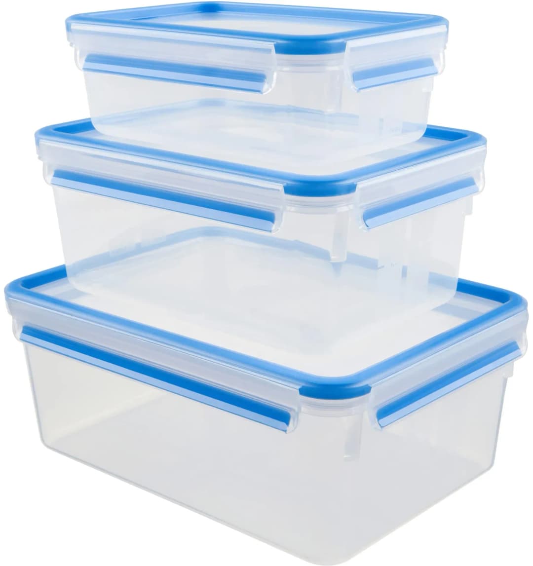 Clip & Close rechteckig blau 1,0 l / 2,3 l / 3,7 l 3-teilig