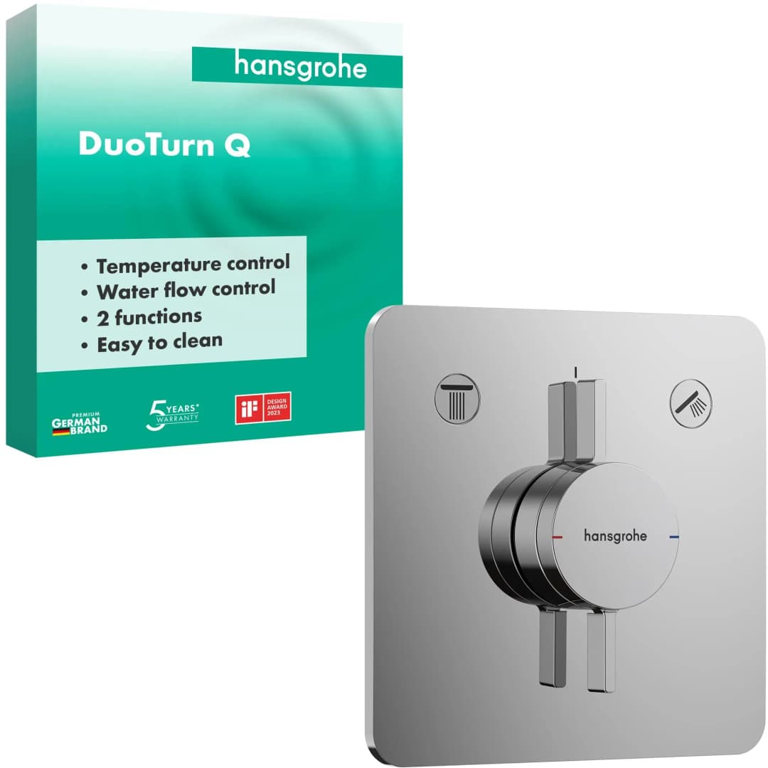 DuoTurn Q Mischer Unterputz für 2 Verbraucher Chrom 75414000