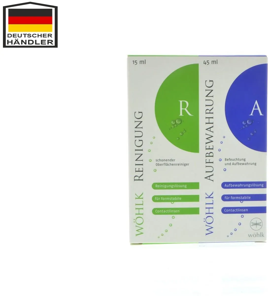 Compact Reinigungslösung 15 ml + Aufbewahrungslösung 45 ml