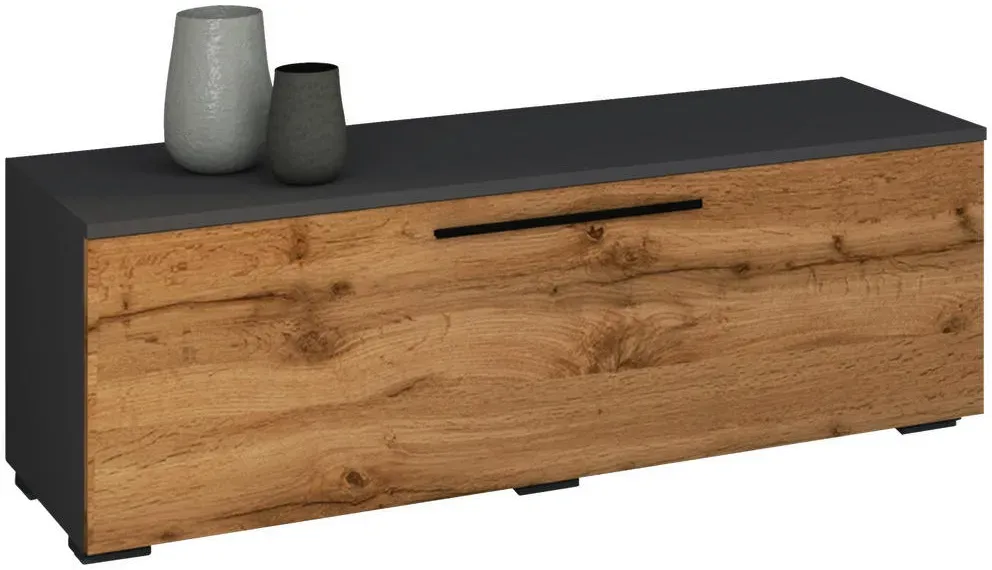 Arila Lowboard 115 x 39 x 40 cm Braun Holz/Kunststoff/MDF