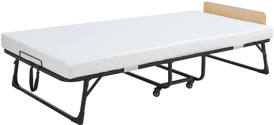 Lustendi 90 x 200 cm Schwarz/Eicheoptik