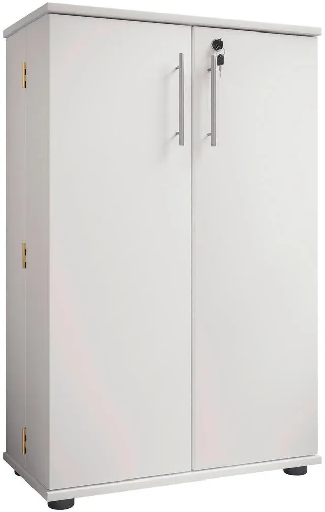 Engalo CD-Regal 60 x 31 x 93 cm Weiß