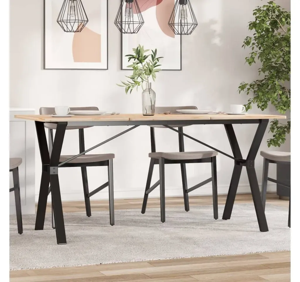Esstisch-Gestell Y-Form 140 x 73 x 60 cm schwarz