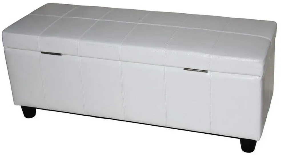 Sitzbank Kriens Weiß 112 x 45 x 45 cm